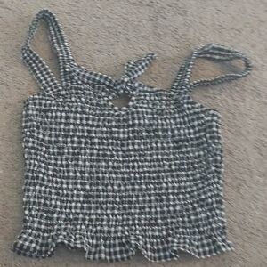 Sienna Sky Black and White Gingham Top